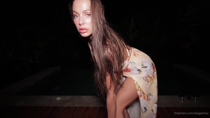 Abigail Mac - Nighttime Pool Masturbation.mp4