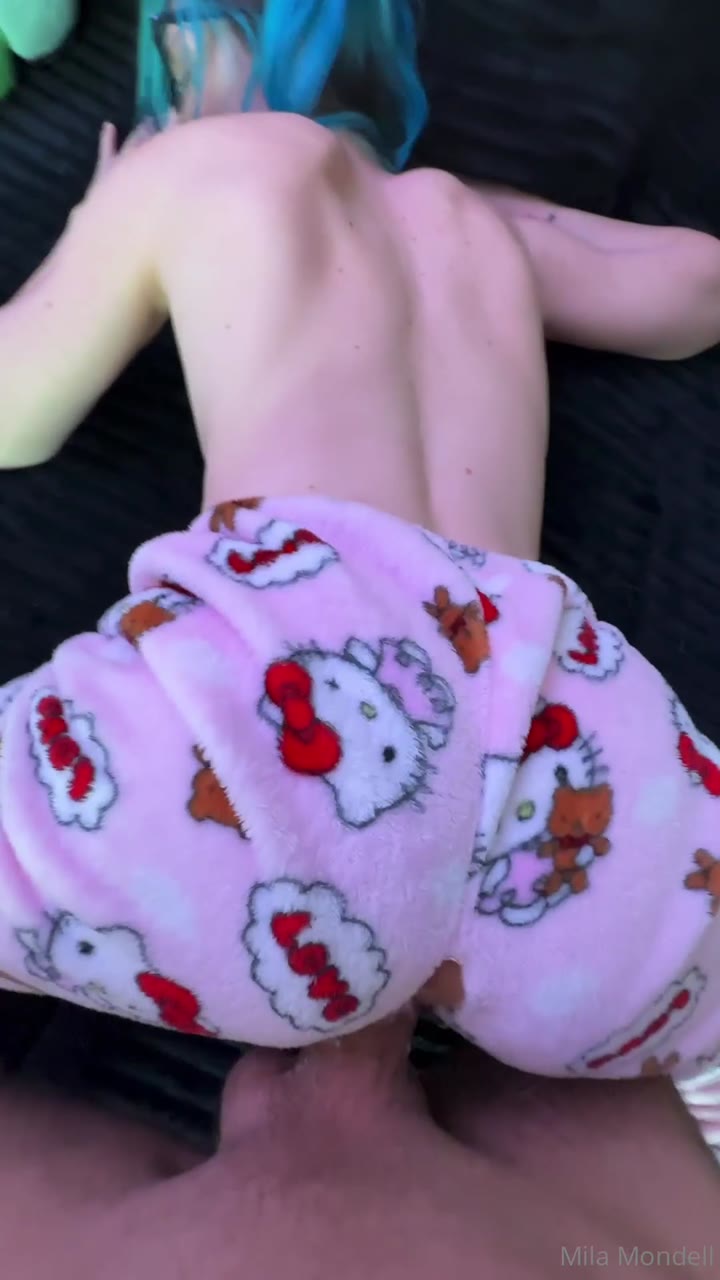 Mila Mondell - Ripped PJ Pants Fucking Creampie.mp4