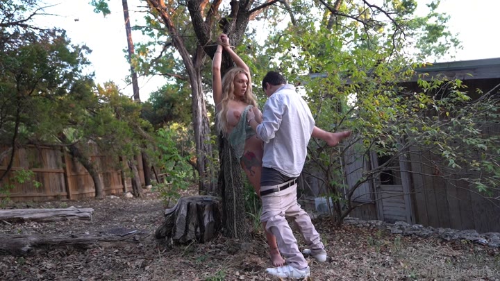 Gabbie Carter - Outdoor Bondage And Creampie Sextape.mp4