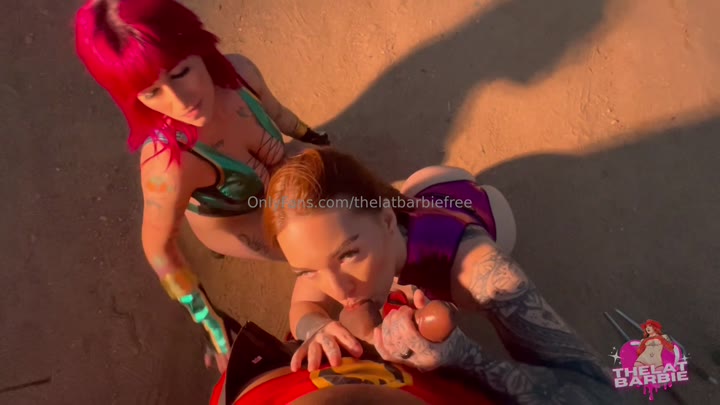 The Lat Barbie - Outdoor BGGG POV 4some.mp4